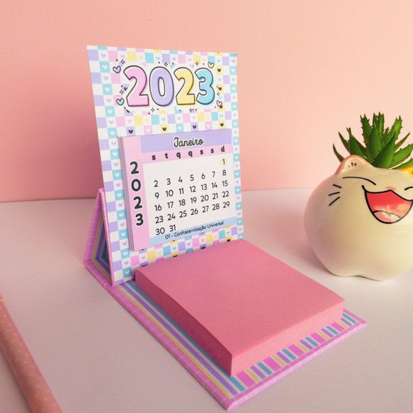 mini calendario bloco