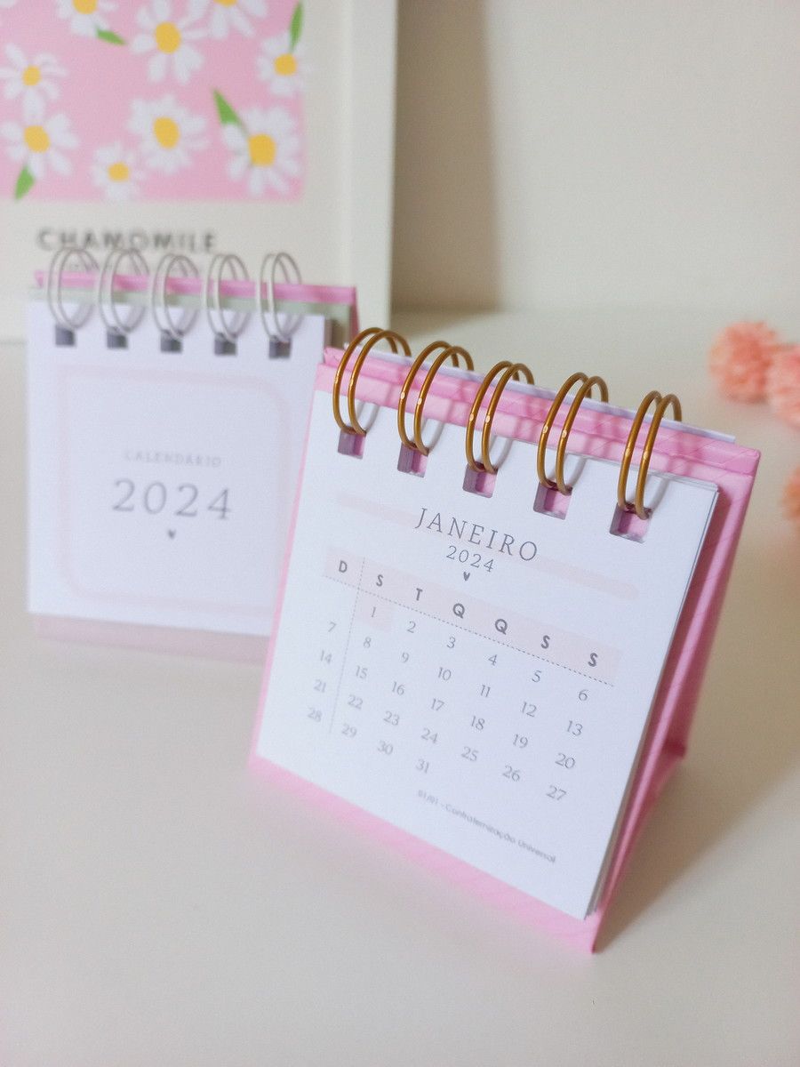 mini calendario espiral